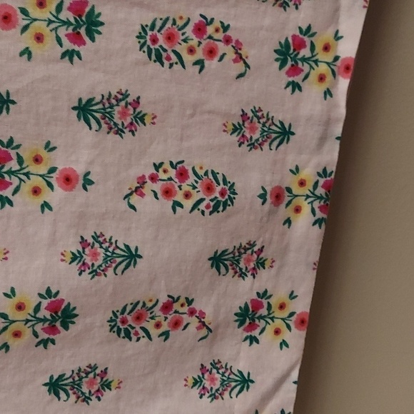 ANN TAYLOR Floral Linen Blend Lined Pink Dress - Picture 8 of 13